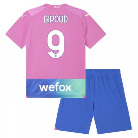 AC Milan Giroud 9 Matchtröjor Barn Tredje Fotbollströja 2023-24 AC Milan Giroud 9 Matchtröjor Barn Tredje Fotbollströja 2023-24